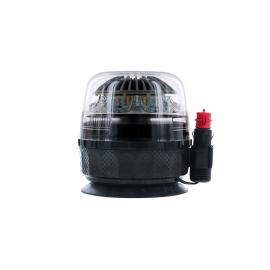 Girofaro LED magnetico 1 ventosa, CAVO AVVOLGIBILE, lampeggiante, lente trasparente, LED ambra